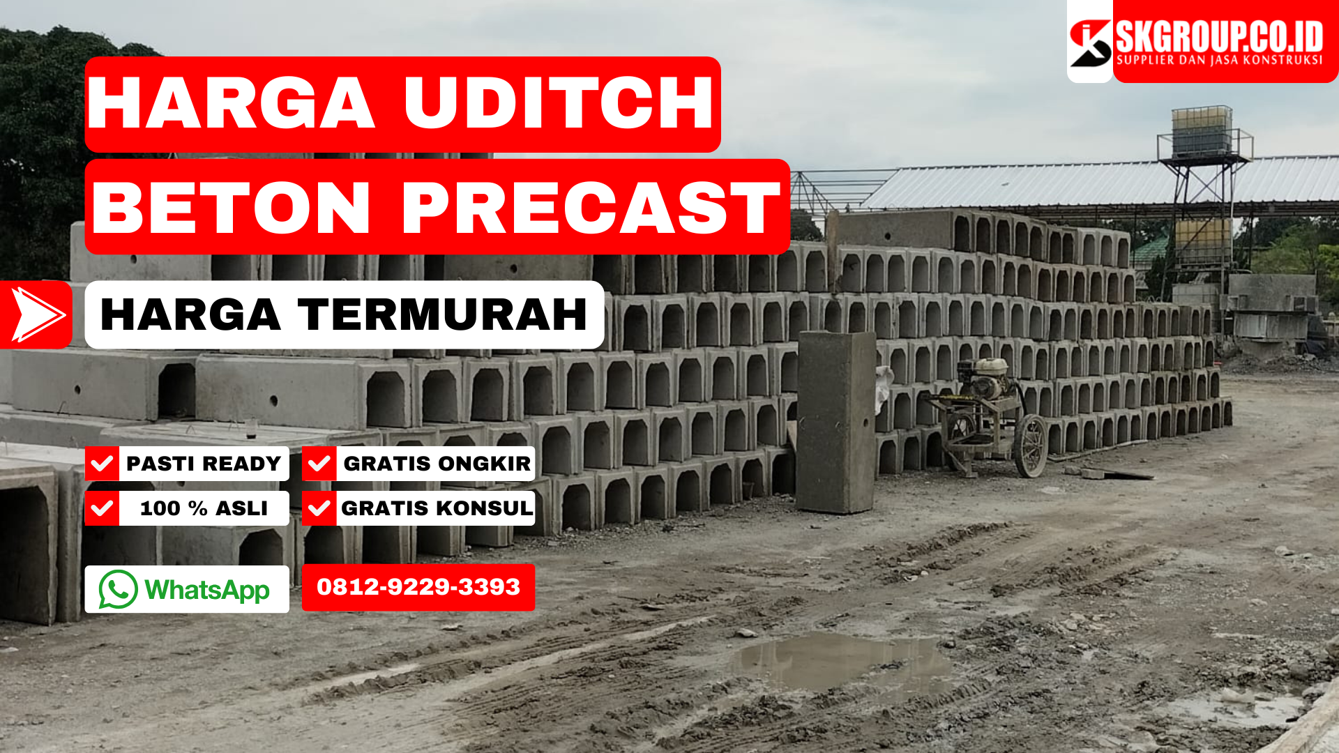 Harga Beton Uditch Precast Untuk Saluran Air Termurah di Indonesia